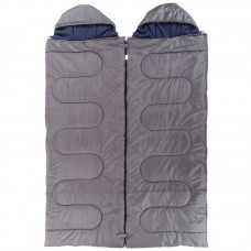 Спальний мішок Camping із капюшоном (двомісний) 1 шт, сірий, код: SY-4733_GR Спальний мішок Camping із капюшоном (двомісний) 1 шт, сірий, код: SY-4733_GR
