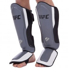 Захист для гомілки і стопи шкіряна UFC Pro Training SM, код: UHK-69981-S52