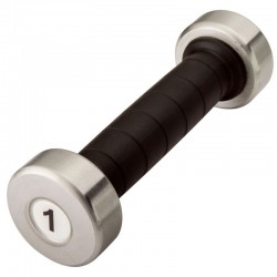 Гантель InterAtletika 1х1 кг, хром, код: ST541-1-IA