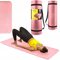 Килимок для йоги та фітнесу 4Fizjo NBR 1800x600x15 мм, рожевий, код: 4FJ0370