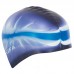 Шапочка для плавання силіконова для дорослих Yingfa Camouflage чорний-синій, код: C0065_BKBL