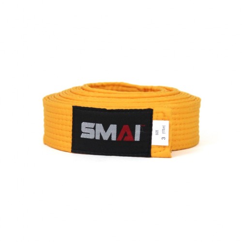 Пояс для кімоно Smail розмір 280, жовтий, код: 1374-59