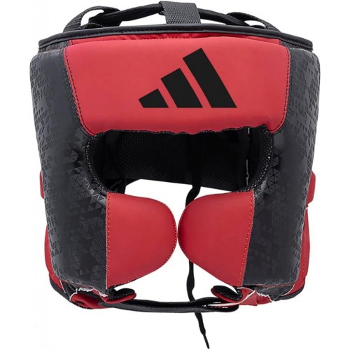 Шолом боксерський Adidas Combat 50 L, чорний-червоний, код: 15559-1088