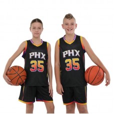 Форма баскетбольна дитяча NBA клуб Phoenix Suns 35, розмір 2XL, чорний-жовтий, код: BA-9830_2XL