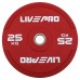 Бамперний диск гумовий LiveUp ø50.5мм, 25кг, червоний, код: LP8332-25