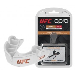 Капа Opro Bronze UFC дитяча (вік до 10) White, код: UFC_Jr_Bronze_W-PP