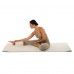 Блок для йоги двокольоровий Bloom Yoga Brick 230x150 мм, коричневий-білий, код: LB7041-S52