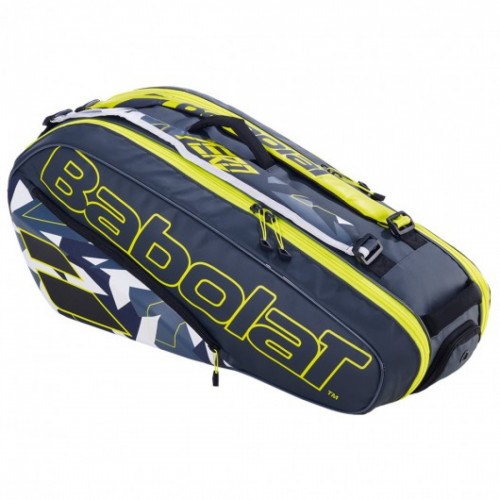 Чохол для тенісних ракеток Babolat RH X 6 Pure Aero GREY/YELLOW/White, код: 3324922008867