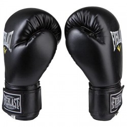 Боксерські рукавички Everlast 12oz, чорний, код: EVDX380-12BL-WS
