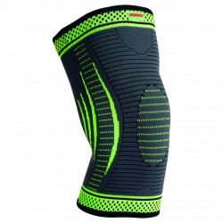 Компресійний наколінник MadMax MFA-284 3D Compressive knee support Dark grey/Neon green L, код: MFA-284_L