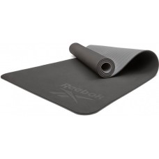 Двосторонній килимок для йоги Reebok Double Sided Yoga Mat 1730х610х4 мм, чорний-сірий, код: 885652020817