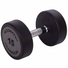 Гантель цільна професійна TechnoGym 1х15кг, код: LN-1254-15-S52