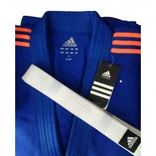Кімоно для дзюдо Adidas Club, розмір 130 см, синій, код: 15596-631