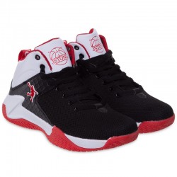 Кросівки для баскетболу Jdan розмір 39 (24,5см), чорний-червоний, код: OB933-3_39BKR