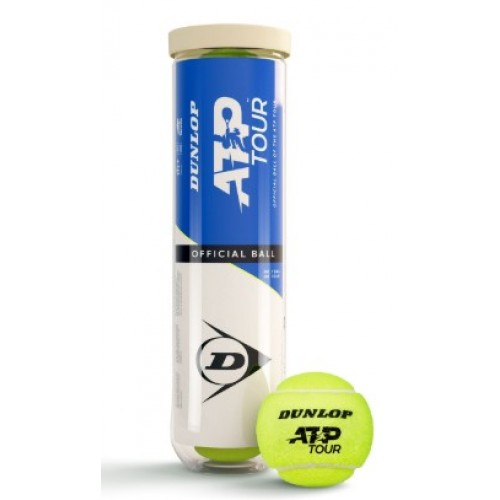 М"ячі для тенісу Dunlop ATP Tour 4B пластик банка, код: 45566181572 М"ячі для тенісу Dunlop ATP Tour 4B пластик банка, код: 45566181572