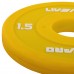 Диски поліуретанові з металевою втулкою LiveUp ø50мм, 1,5кг, жовтий, код: LP8028-1_5