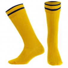 Гетри футбольні Zelart розмір 32-39, жовтий-синій, код: CO-5608_YBL