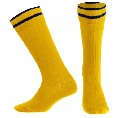Гетри футбольні Zelart розмір 32-39, жовтий-синій, код: CO-5608_YBL