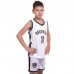 Форма баскетбольна дитяча PlayGame NBA Brooklyn M (8-10 років) 130-140см, білий-чорний, код: 3578_MWBK-S52