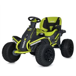 Дитячий електрокарт Bambi Racer чорний-зелений, код: 6903317707560