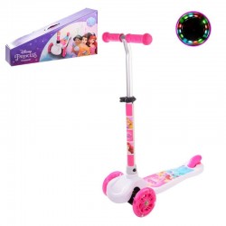 Самокат триколісний Toys Принцеси Діснею білий-рожевий, код: 203732-T