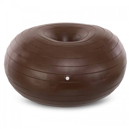 Фітбол м"яч для балансу Пончик сатин Bloom 450 мм, коричневий, код: LB7053_BR Фітбол м"яч для балансу Пончик сатин Bloom 450 мм, коричневий, код: LB7053_BR
