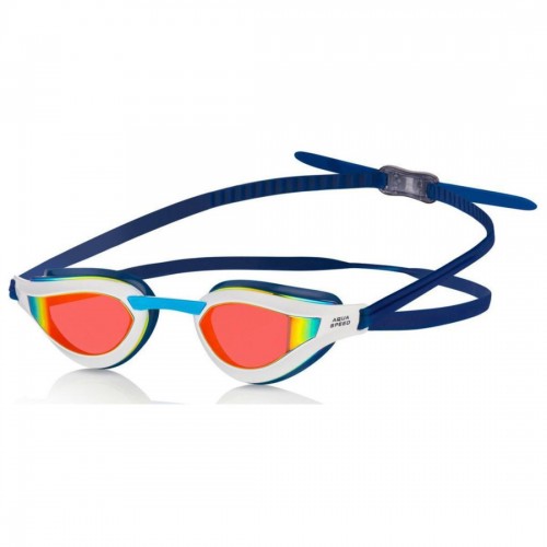 Окуляри для плавання Aqua SpeedRapid Mirror синій-білий, код: 5908217669889