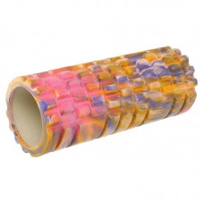 Ролер масажний циліндр (ролик мфр) FitGo Grid Combi Roller, 330x130 мм, рожевий-жовтий, код: FI-9367_PY Ролер масажний циліндр (ролик мфр) FitGo Grid Combi Roller, 330x130 мм, рожевий-жовтий, код: FI-9367_PY