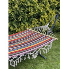 Двомісний гамак з планкою WCG Bali XXL 2000х1500 мм, кольоровий, код: H-09K-2-IF Двомісний гамак з планкою WCG Bali XXL 2000х1500 мм, кольоровий, код: H-09K-2-IF