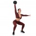 Гиря-дзвін чавунна пофарбована Ball Bell LiveUp 8кг, чорний, код: LP8047-18LB-S52