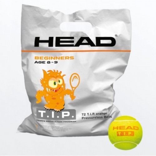 М"ячі для тенісу Head TIP Orange polybag 72 Balls, код: 72489782708