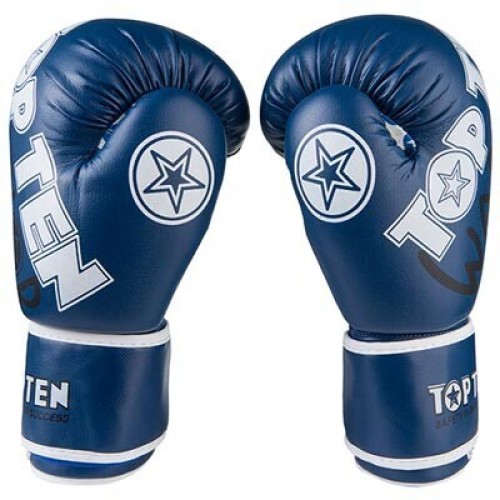 Боксерські рукавички TopTen Warrior 8oz, синій, код: TTW-8B-WS