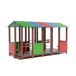 Будиночок альтанка Miros 4100х2700х3180 мм, код: DIO235