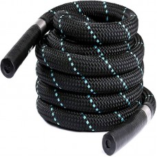 Канат тренувальний для кросфіта WCG Battle Rope 12000х38 мм, чорний, код: W-38х12-IF