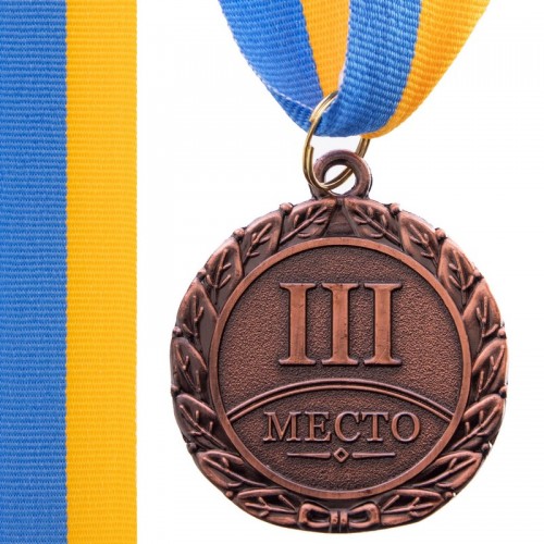Медаль спортивна зі стрічкою PlayGame Star бронзова, код: C-2940_B