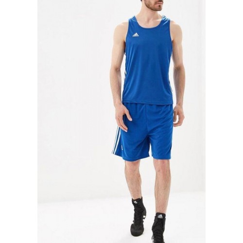 Форма для занять боксом Adidas Base Punch New XL шорти+майка, синя, код: 15570-486