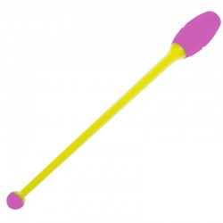 Булава для художньої гімнастики FitGo жовтий-рожевий, код: C-6175_YP