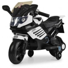 Детский электромобиль Bambi Мотоцикл, черно-белый, код: M 3582EL-1-MP