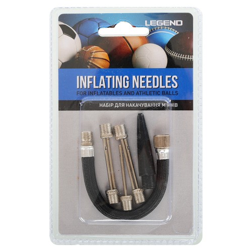 Набір для накачування м"ячів Legend 7 в 1 шланг насадка для надувних виробів 5 голок, код: W2016AP-B-S52 Набір для накачування м"ячів Legend 7 в 1 шланг насадка для надувних виробів 5 голок, код: W2016AP-B-S52