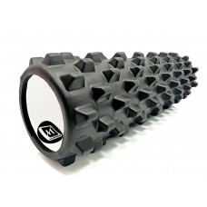 Масажний ролик EasyFit Grid Roller PRO 450х140 мм, чорний, код: EF-2029-BK-EF