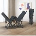 Розкладне ліжко шезлонг WCG 1900х700х350 мм, чорний, код: CC-S01-IF