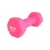 Гантель вінілова Матова SNS 1х2 кг, рожевий, код: 13536-SNS