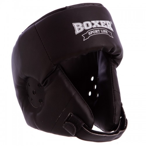 Шолом боксерський Boxer M чорний, код: 2028_MBK