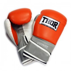 Рукавички боксерські Thor Ultimate 14oz, помаранчево-біло-сірий, код: 551/04(PU) OR/GR/WH 14 oz.