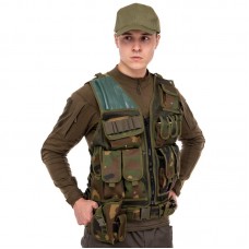 Житлет розвантажувальний універсальний Tactical на 8 кишень, камуфляж, код: TY-5720_K