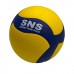 М"яч волейбольний клеєний SNS VS6006 №5, жовтий-синій, код: 10203-SNS