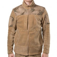 Куртка флісова Bikatex-4 зі вставкою на плечах, розмір L, койот, код: 090858L-WS