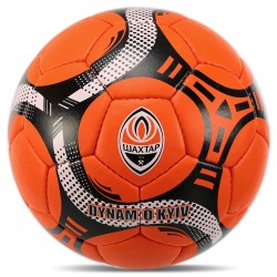 М"яч футбольний Ballonstar Шахтер-Донецьк №5 PU, помаранчево-чорний, код: FB-6696-S52