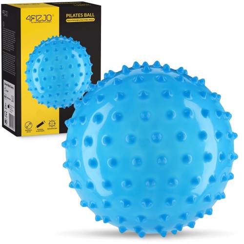 М"яч для пілатесу, йоги, реабілітації 4Fizjo 20 см (масажний) Blue, код: P-5905973402354