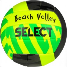 М"яч волейбольний Select Beach Volley v24 №5, салатовий-зелений-чорний, код: 5703543351367